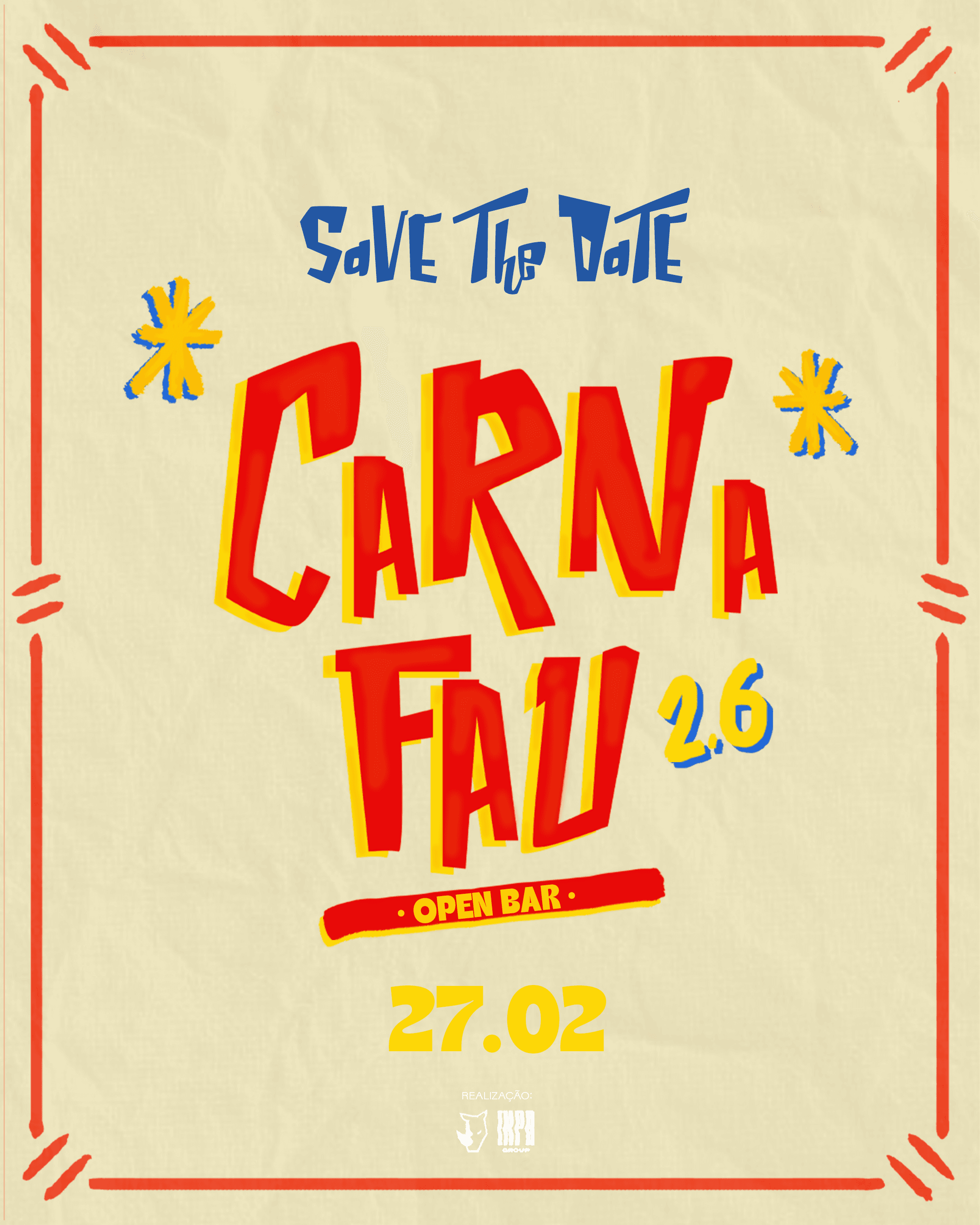 CARNAFAU OPEN BAR 2026 Banner