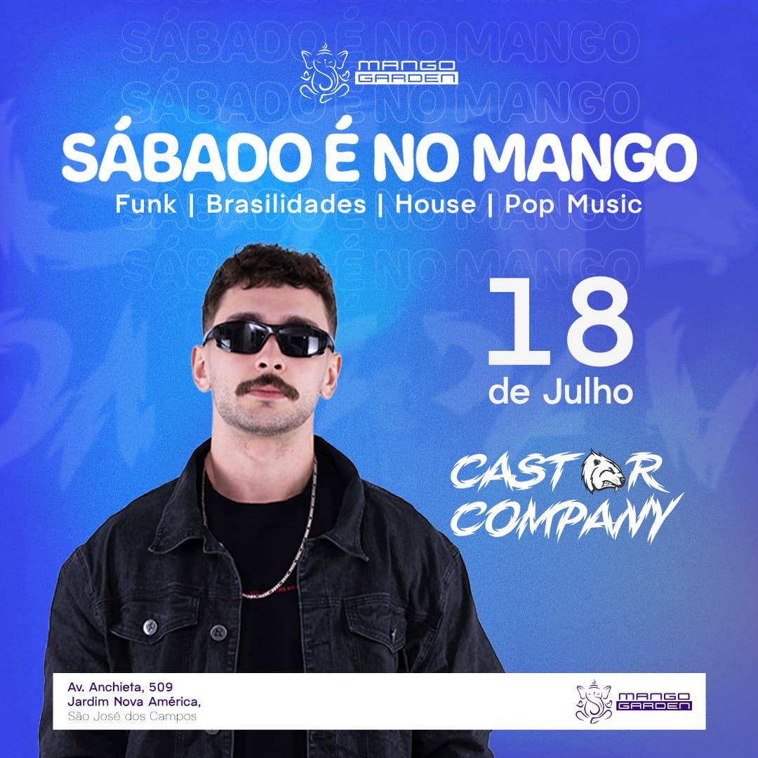Ingressos para SÁBADO É NO MANGO - O MELHOR SÁBADO DE SJC - Mango Garden